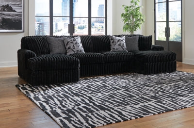 Midnight-Madness Sectional with Chaise - Discount Furniture World (Burlington,NC)