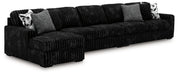 Midnight-Madness Sectional with Chaise - Discount Furniture World (Burlington,NC)