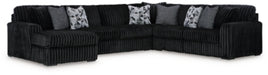 Midnight-Madness Sectional with Chaise - Discount Furniture World (Burlington,NC)