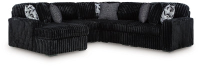 Midnight-Madness Sectional with Chaise - Discount Furniture World (Burlington,NC)