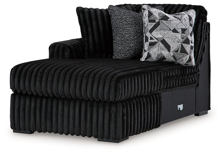 Midnight-Madness Sectional with Chaise - Discount Furniture World (Burlington,NC)