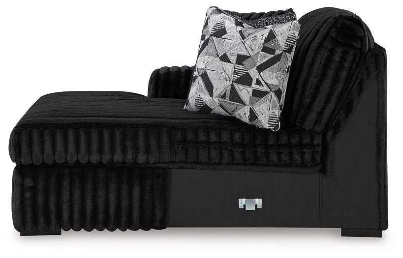 Midnight-Madness Sectional with Chaise - Discount Furniture World (Burlington,NC)