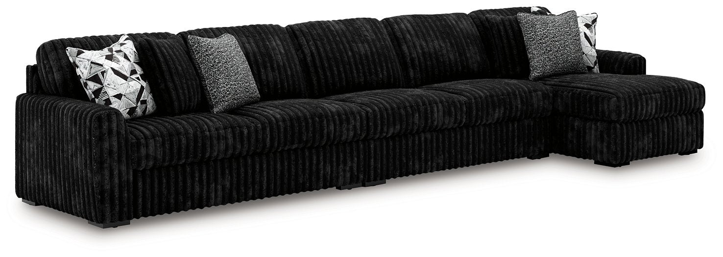 Midnight-Madness Sectional with Chaise - Discount Furniture World (Burlington,NC)