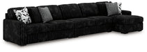 Midnight-Madness Sectional with Chaise - Discount Furniture World (Burlington,NC)