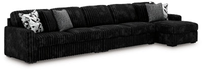 Midnight-Madness Sectional with Chaise - Discount Furniture World (Burlington,NC)