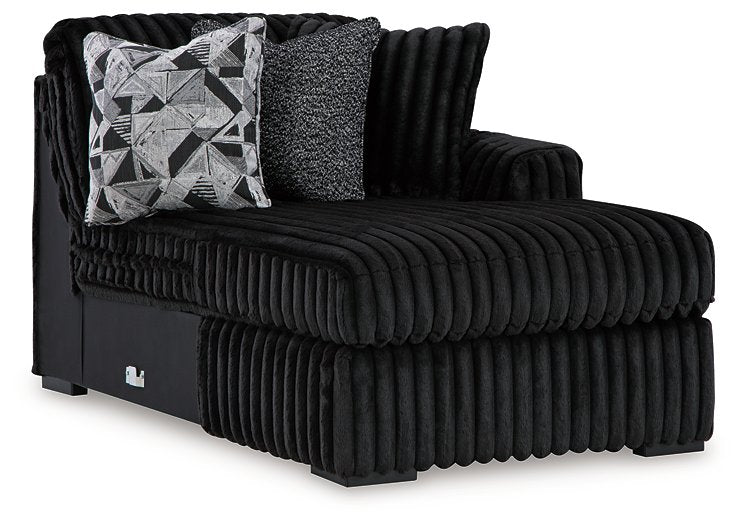 Midnight-Madness Sectional with Chaise - Discount Furniture World (Burlington,NC)