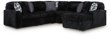 Midnight-Madness Sectional with Chaise - Discount Furniture World (Burlington,NC)