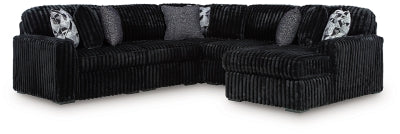 Midnight-Madness Sectional with Chaise - Discount Furniture World (Burlington,NC)