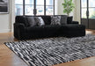 Midnight-Madness Sectional Sofa with Chaise - Discount Furniture World (Burlington,NC)