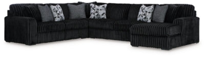 Midnight-Madness Sectional with Chaise - Discount Furniture World (Burlington,NC)