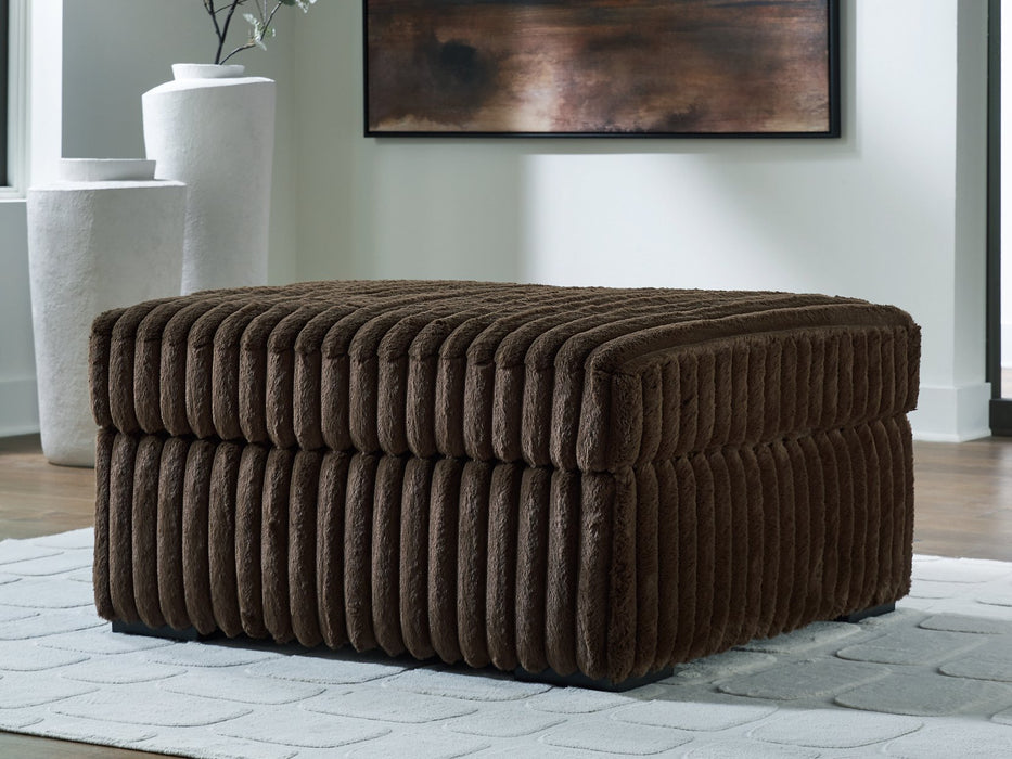 Midnight-Madness Oversized Accent Ottoman - Discount Furniture World (Burlington,NC)