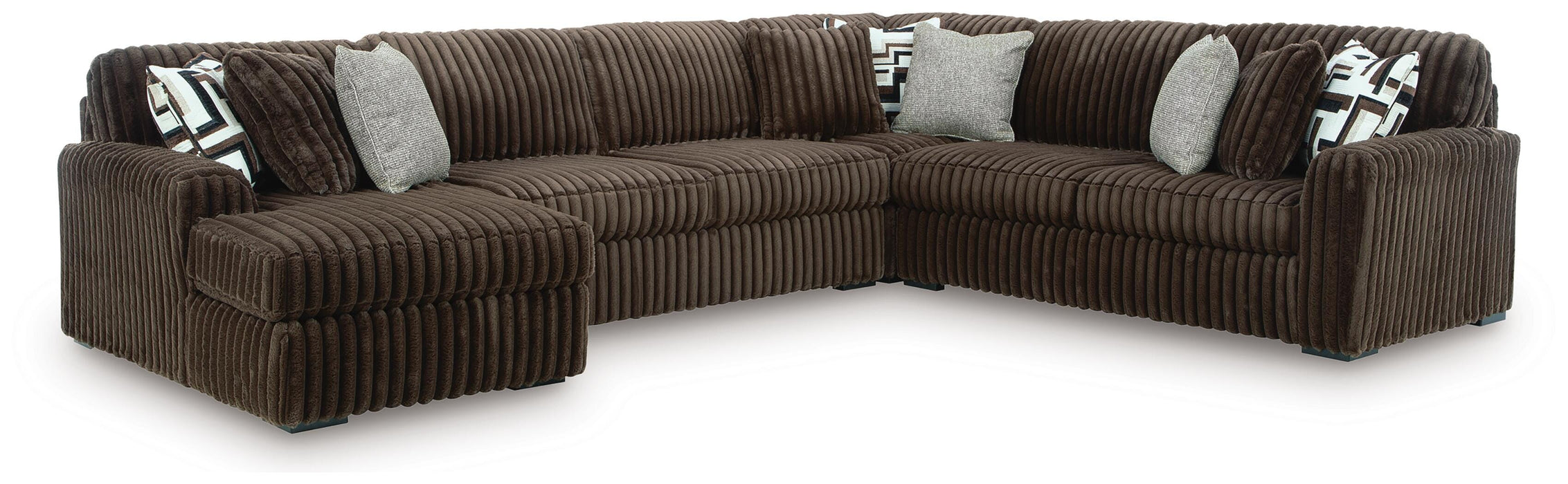 Midnight-Madness Sectional with Chaise
