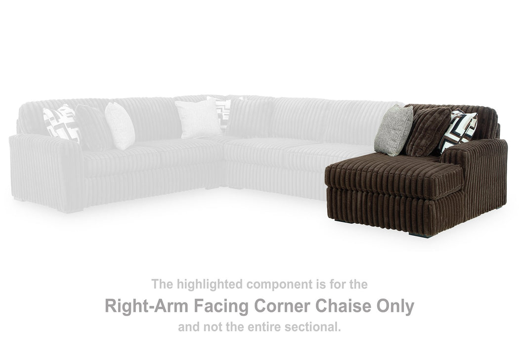 Midnight-Madness Sectional with Chaise - Discount Furniture World (Burlington,NC)