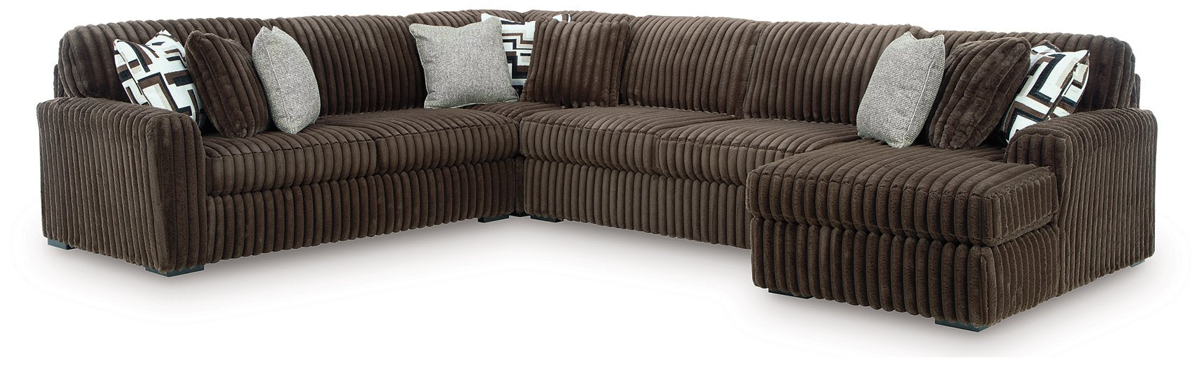 Midnight-Madness Sectional with Chaise - Discount Furniture World (Burlington,NC)