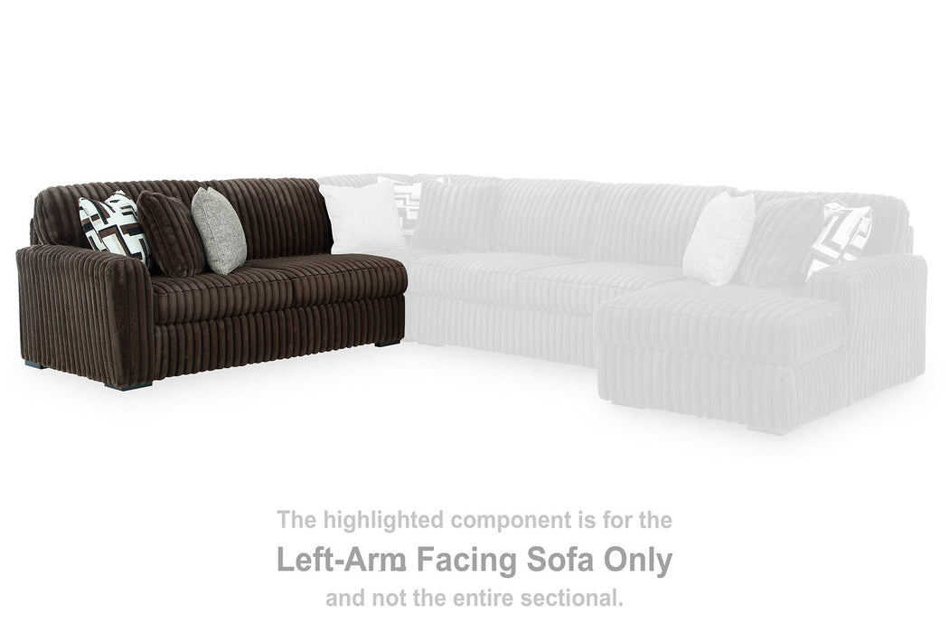 Midnight-Madness Sectional with Chaise - Discount Furniture World (Burlington,NC)