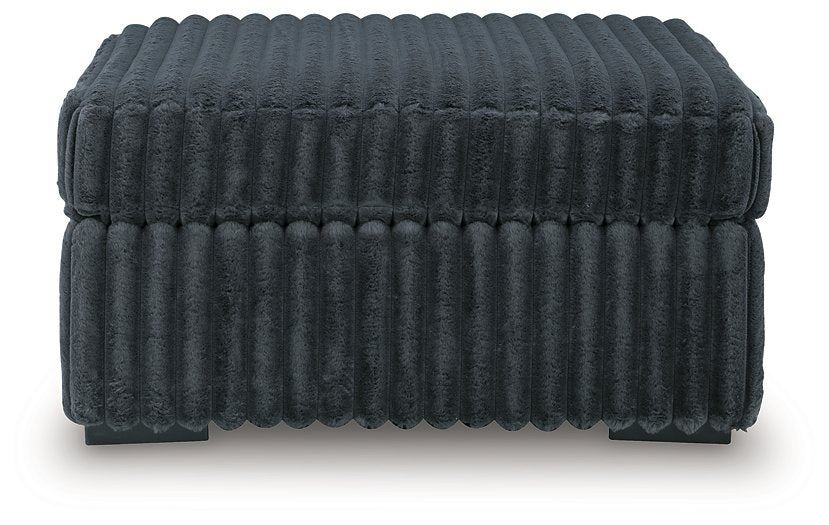 Midnight-Madness Oversized Accent Ottoman - Discount Furniture World (Burlington,NC)
