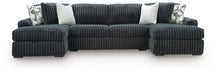 Midnight-Madness Sectional with Chaise - Discount Furniture World (Burlington,NC)