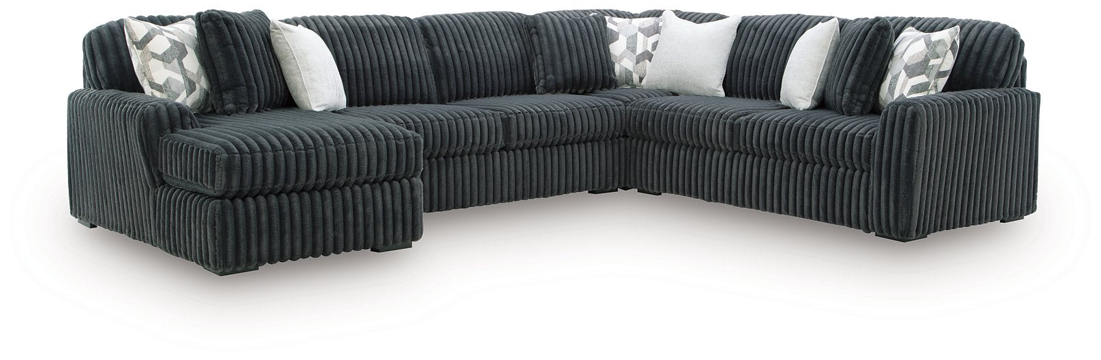 Midnight-Madness Sectional with Chaise - Discount Furniture World (Burlington,NC)