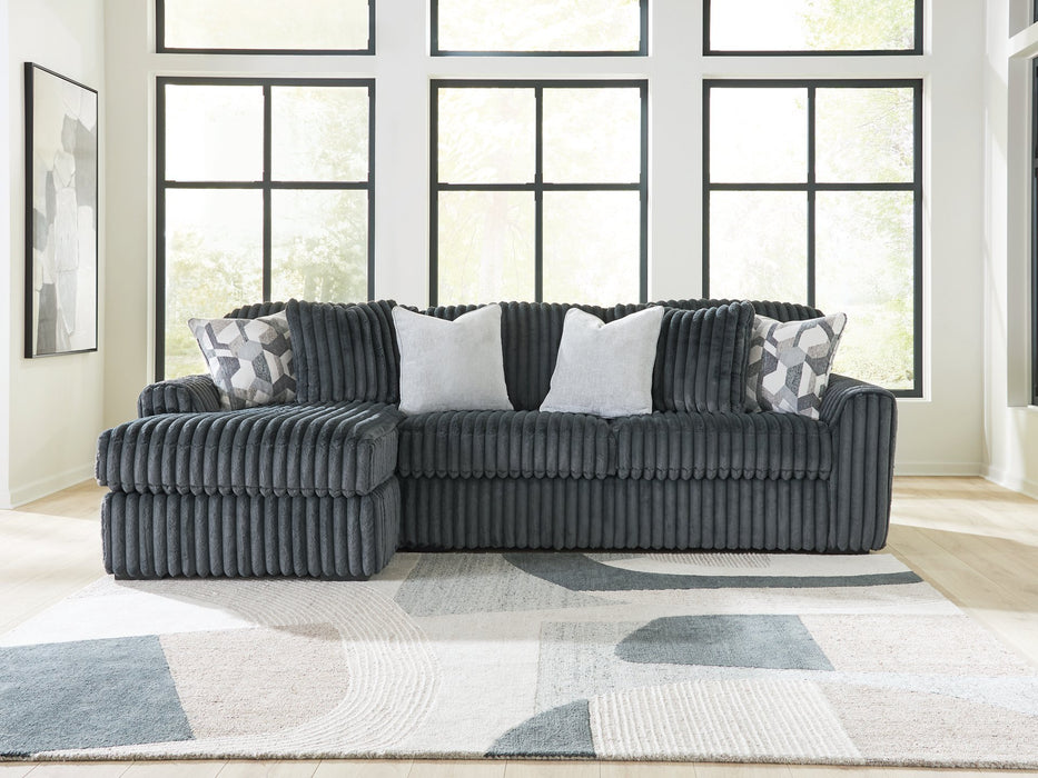 Midnight-Madness Sectional Sofa with Chaise - Discount Furniture World (Burlington,NC)