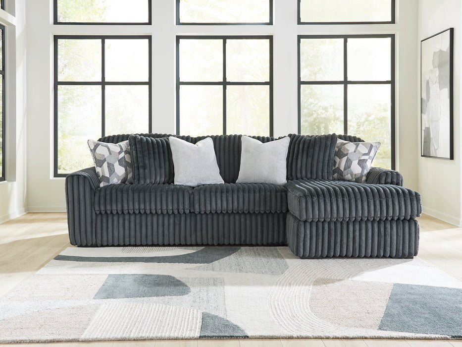 Midnight-Madness Sectional Sofa with Chaise - Discount Furniture World (Burlington,NC)