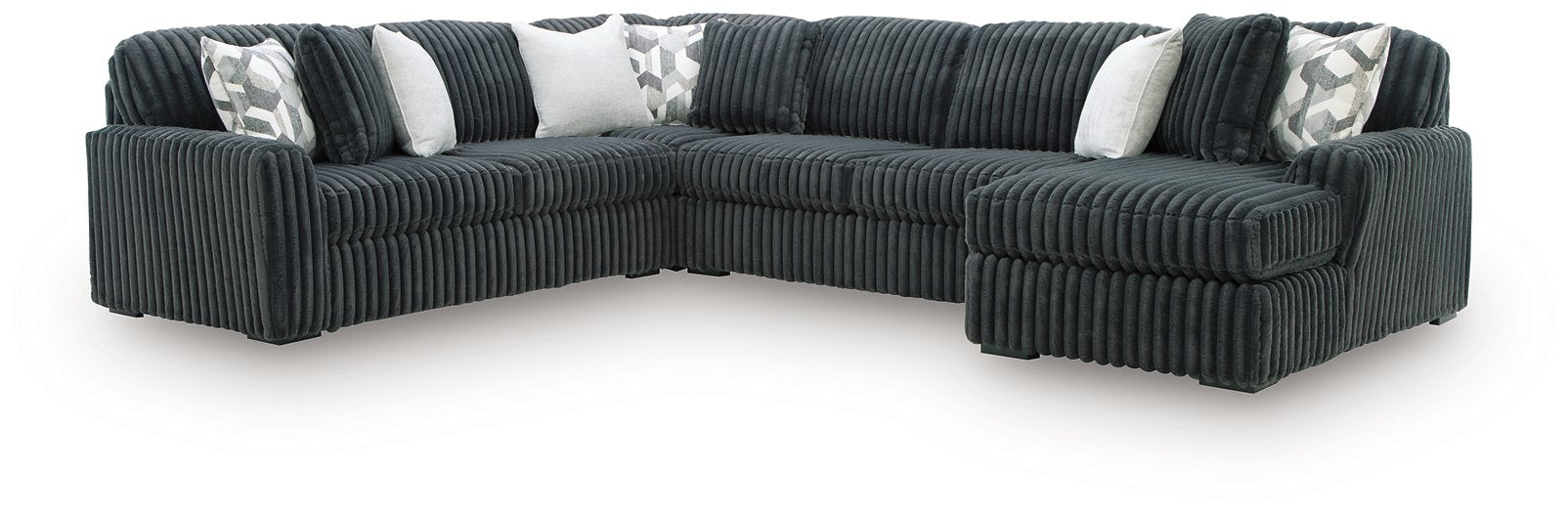 Midnight-Madness Sectional with Chaise - Discount Furniture World (Burlington,NC)