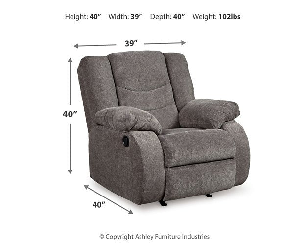 Tulen Recliner - Discount Furniture World (Burlington,NC)