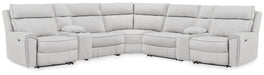 Social Pointe Reclining Sectional with Storage Consoles - Discount Furniture World (Burlington,NC)