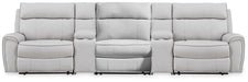 Social Pointe Reclining Sectional with Storage Consoles - Discount Furniture World (Burlington,NC)