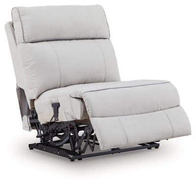 Social Pointe Reclining Sectional with Storage Consoles - Discount Furniture World (Burlington,NC)