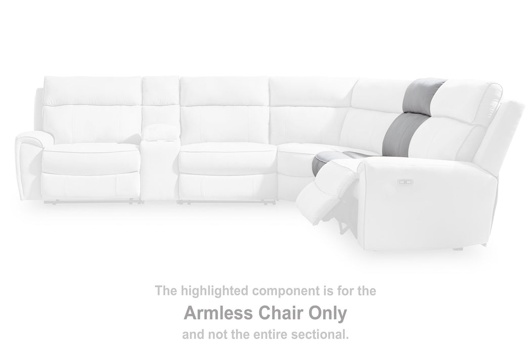 Social Pointe Reclining Sectional with Storage Consoles - Discount Furniture World (Burlington,NC)