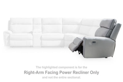 Social Pointe Reclining Sectional with Storage Consoles - Discount Furniture World (Burlington,NC)