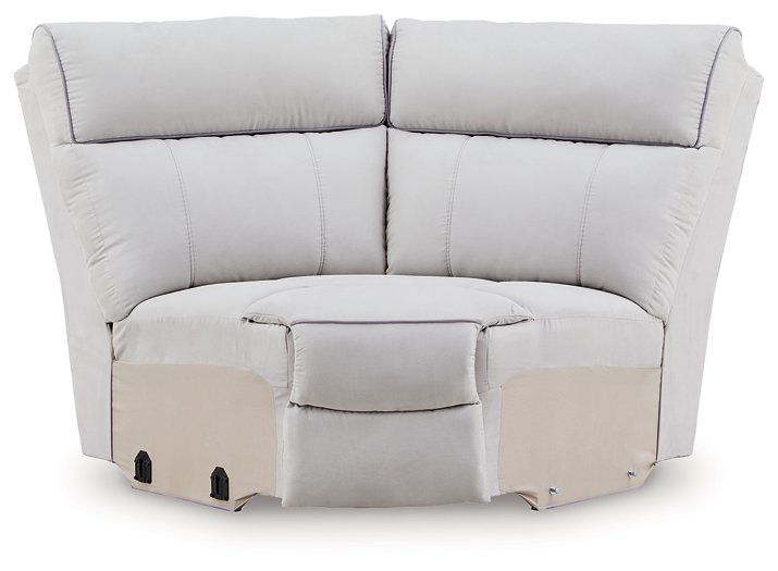 Social Pointe Reclining Sectional with Storage Consoles - Discount Furniture World (Burlington,NC)