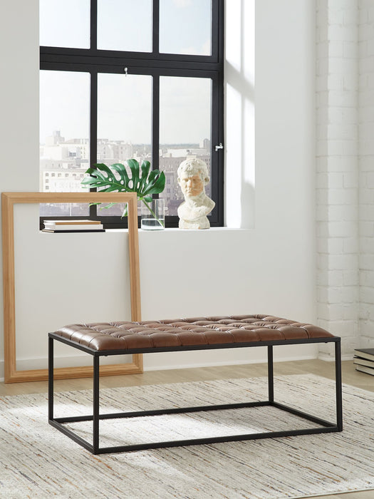 Junsor Coffee Table Ottoman - Discount Furniture World (Burlington,NC)