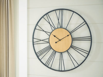 Brockett Wall Clock - Discount Furniture World (Burlington,NC)
