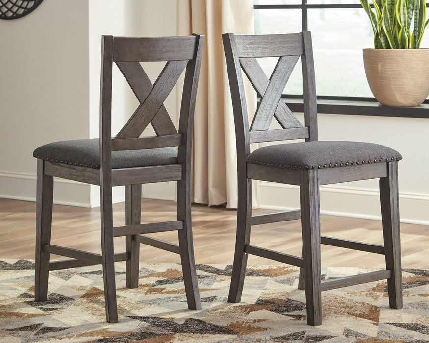 Caitbrook Counter Height Upholstered Bar Stool - Discount Furniture World (Burlington,NC)
