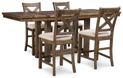 Moriville Counter Height Dining Set - Discount Furniture World (Burlington,NC)