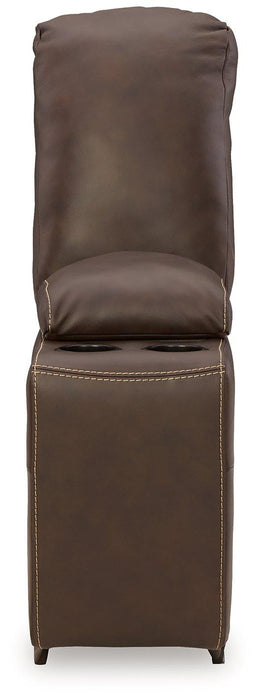 Dunleith Power Reclining Loveseat with Console - Discount Furniture World (Burlington,NC)