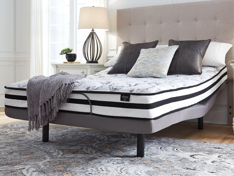 8 Inch Chime Innerspring Mattress Set - Discount Furniture World (Burlington,NC)