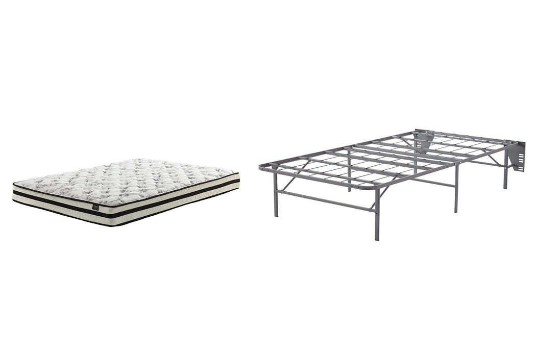 8 Inch Chime Innerspring Mattress Set - Discount Furniture World (Burlington,NC)