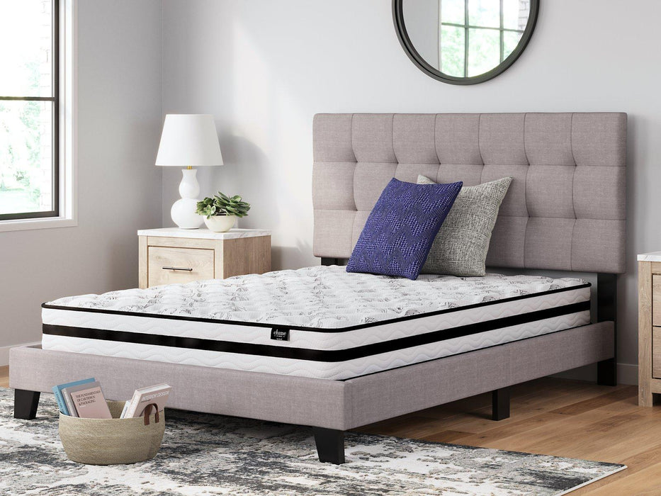 8 Inch Chime Innerspring Mattress Set - Discount Furniture World (Burlington,NC)