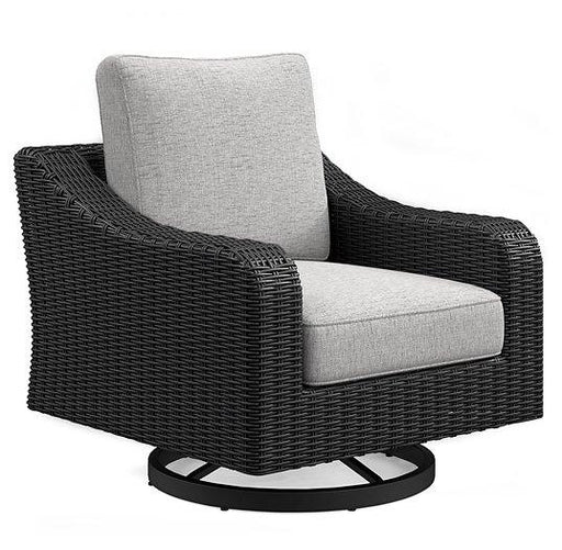 Beachcroft Outdoor Swivel Lounge with Cushion - Discount Furniture World (Burlington,NC)