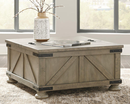 Aldwin Coffee Table With Storage - Discount Furniture World (Burlington,NC)