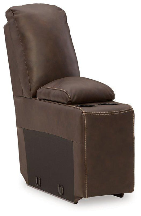 Dunleith Power Reclining Loveseat with Console - Discount Furniture World (Burlington,NC)