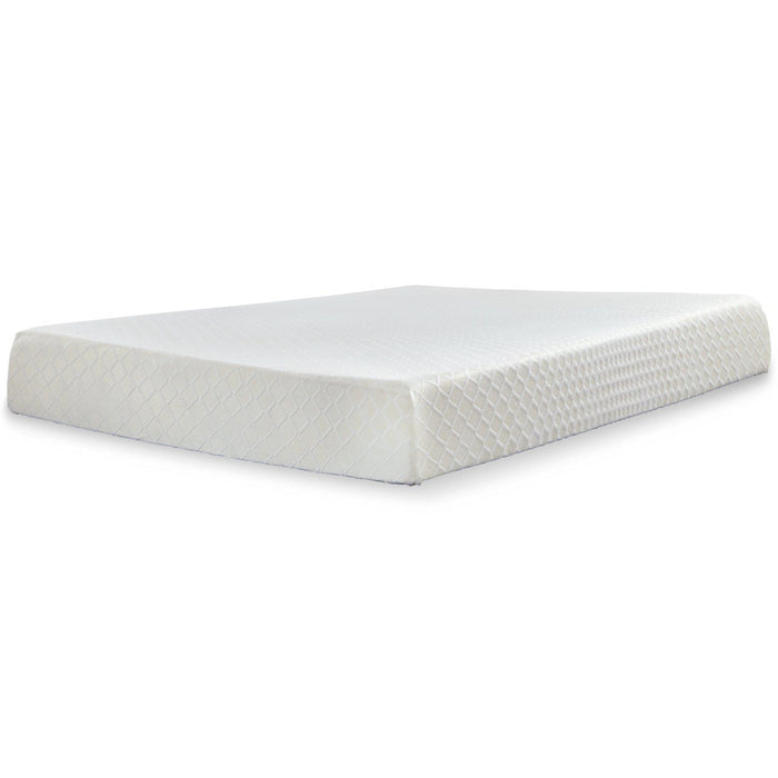 10 Inch Chime Memory Foam Mattress Set - Discount Furniture World (Burlington,NC)