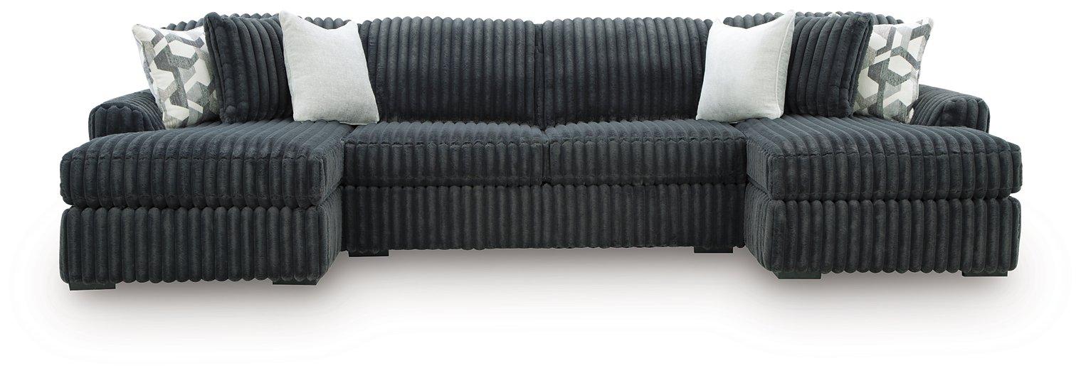 Midnight-Madness Sectional with Chaise - Discount Furniture World (Burlington,NC)