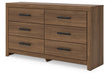 Broachmyn Dresser and Mirror - Discount Furniture World (Burlington,NC)