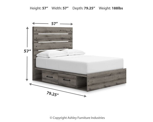 Graystorm Bed with Storage - Discount Furniture World (Burlington,NC)