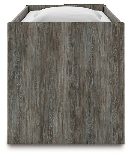 Frandern Loft Bed with Bookcase Storage - Discount Furniture World (Burlington,NC)