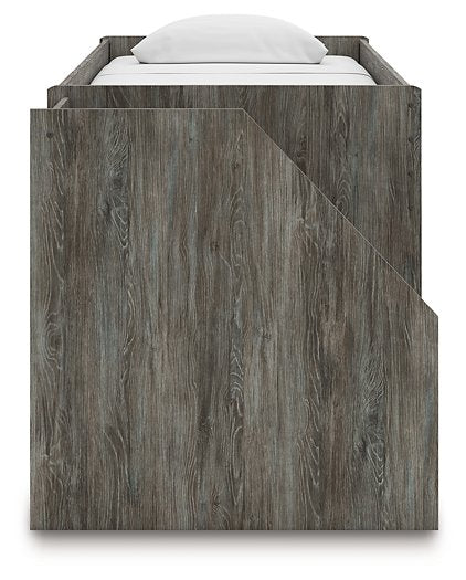 Frandern Loft Bed with Bookcase Storage - Discount Furniture World (Burlington,NC)