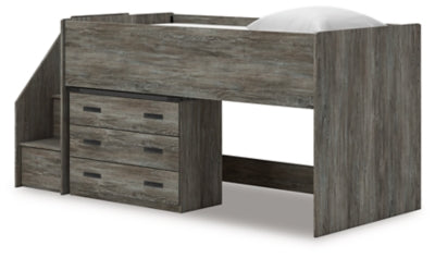 Frandern Loft Bed with Drawer Storage - Discount Furniture World (Burlington,NC)